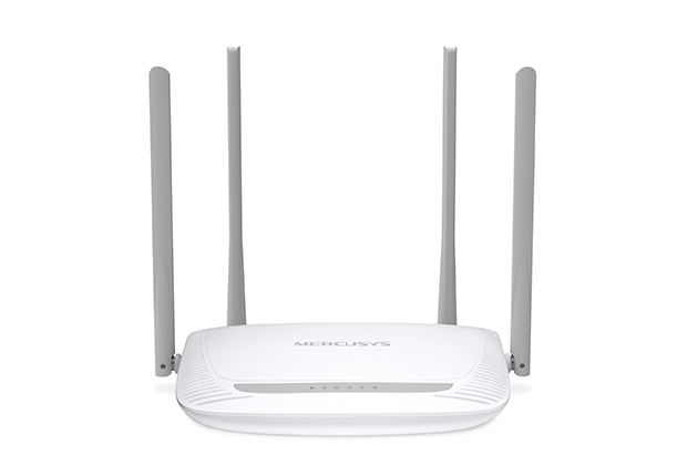 Routeur WiFi Mercusys N 300Mbps - 4 Ports 10/100Mbps - 4 Antennes 5dBi - Technologie 2x2 MIMO - Jusqu'à 500m2 de couverture WiFi