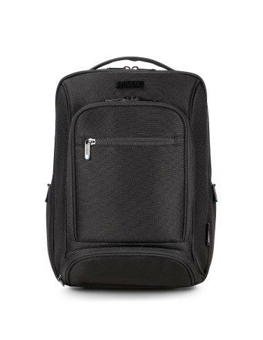 Sac à dos compact Urban Factory Mixee pour ordinateurs portables jusqu'à 16 pouces - Écologique - Noir