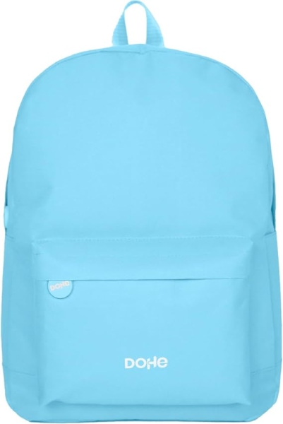 Sac à dos d'école Dohe Daypack Serenity - Compartiments multiples - Poignée supérieure - Bretelles rembourrées et réglables - Fabriqué en polyester - Bleu