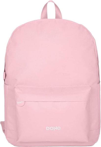 Sac à dos d'école Dohe Daypack Serenity - Compartiments multiples - Poignée supérieure - Bretelles rembourrées et réglables - Fabriqué en polyester - Rose