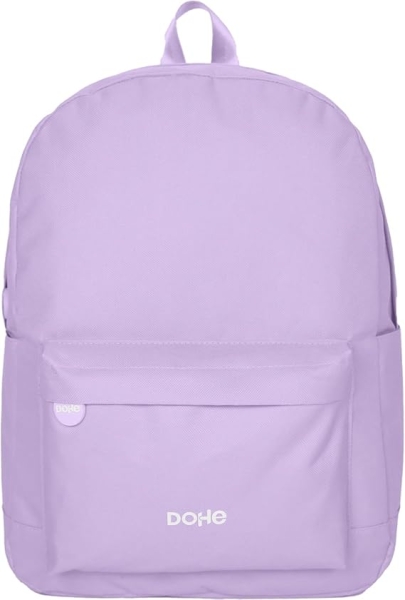 Sac à dos d'école Dohe Daypack Serenity - Compartiments multiples - Poignée supérieure - Bretelles rembourrées et réglables - Fabriqué en polyester - Violet