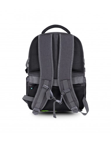 Sac à dos de voyage Urban Factory Heavee Green pour ordinateur portable 15,6 pouces - Écologique - Gris