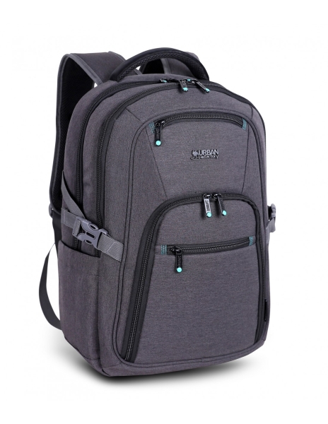 Sac à dos de voyage Urban Factory Heavee Green pour ordinateur portable 15,6 pouces - Écologique - Gris