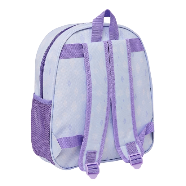Sac à dos Safta Frozen 3D - Poignée - Porte-bouteille latéral - 27 x 33 x 10 cm - Lavande