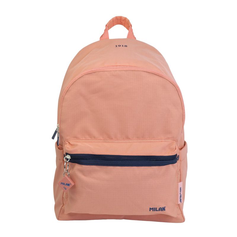Sac à dos urbain Milan Series 1918 22L - Poche avant + 2 poches latérales - Poignées réglables et rembourrées - Taille 41x30x18cm - Couleur Rose