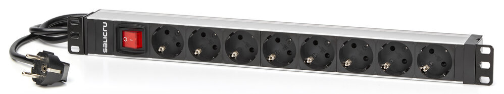 Salicru Multiprise SPS PDU Unité de distribution d'alimentation - 8 prises de type Schuko - Couleur noire