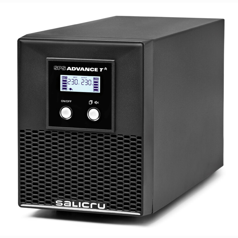 Salicru SPS 1500 ADVANCE T Alimentation sans interruption - UPS/UPS - 1500 VA - Tour sinusoïdale interactive en ligne - Couleur Noir