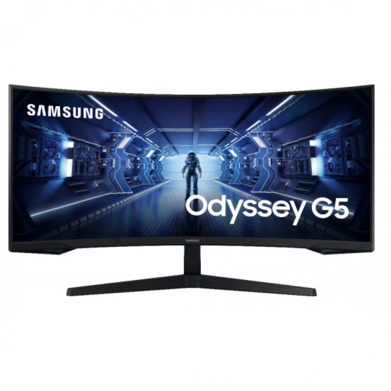 Samsung Odyssey G5 Moniteur LED incurvé 34" UltraWide QHD 165 Hz - AMD FreeSync - Réponse 1 ms - 21:9 - HDMI, DP - VESA 75x75 - Couleur noire