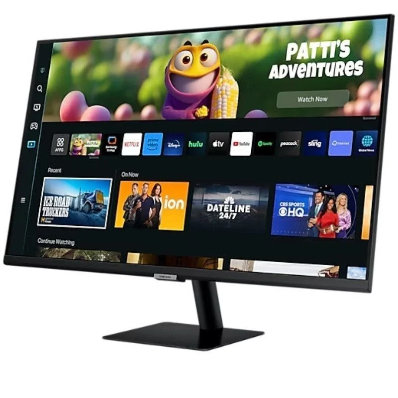 Samsung Smart Monitor M5 LED 27" FullHD 1080p HDR WiFi, Bluetooth - Réponse 4 ms - Télécommande - Haut-parleurs intégrés - 16:9 - USB, HDMI - VESA 100x100 mm