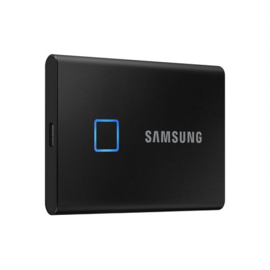 Samsung T7 Touch Disque dur externe SSD 1 To PCIe NVMe USB 3.2 - Couleur noire