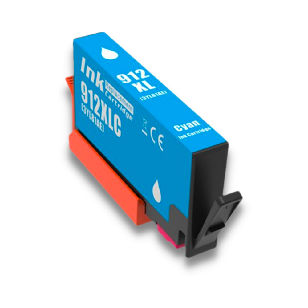 ✓ Cartouche compatible HP 912XLC cyan (3YL81AE) couleur cyan en stock -  123CONSOMMABLES