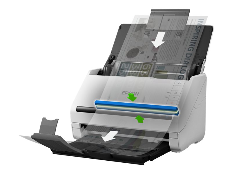 Scanner de documents Epson Workforce DS-530II A4 recto verso ADF 600 dpi - Vitesse de numérisation 35 ppm