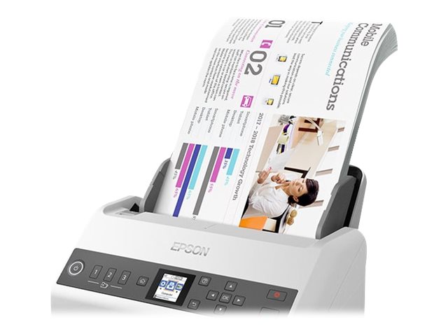 Scanner de documents Epson Workforce DS-730N A4 recto verso 600 dpi - Vitesse de numérisation 40 ppm