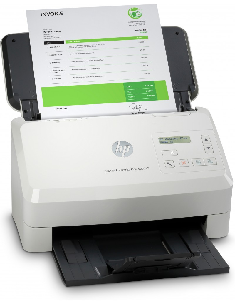 Scanner de documents HP ScanJet Enterprise Flow 5000 s5 - Jusqu'à 65 ppm - Chargeur automatique de documents - Recto verso