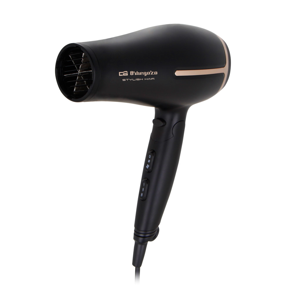 Sèche-linge pliable professionnel Orbegozo - Puissance et confort dans un design compact - 3 niveaux de température - 2 vitesses - Bouton air froid - Diffuseur et concentrateur
