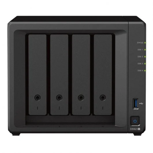 Serveur de stockage NAS Synology DiskStation DS923+ - Jusqu'à 4 disques de stockage - Interface M.2, SATA III prise en charge - Compatible avec 2,5", 3,5" - 2x RJ-45, 2x USB 2.0