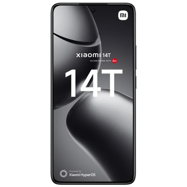 Smartphone Xiaomi 14T 5G, écran AMOLED 6,67 pouces, 12 Go, 25 Go, appareil photo principal 50 MP, objectif Leica, batterie 5 000 mAh, HyperCharge 67 W, noir
