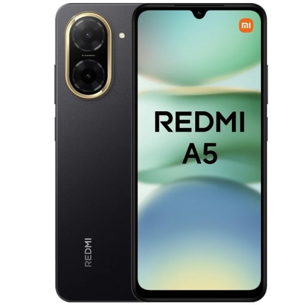 Smartphone Xiaomi Redmi A5, écran 6,88 pouces, 3 Go, 64 Go, caméra principale 32 MP, batterie 5 200 mAh, noir