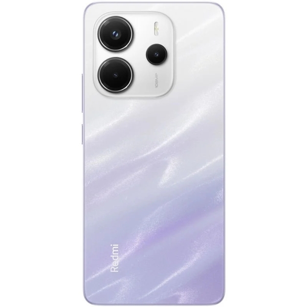 Smartphone Xiaomi Redmi Note 14 : écran AMOLED 6,67 pouces, 6 Go, 128 Go, appareil photo principal 108 MP, batterie 5 500 mAh, HyperCharge 33 W, violet clair
