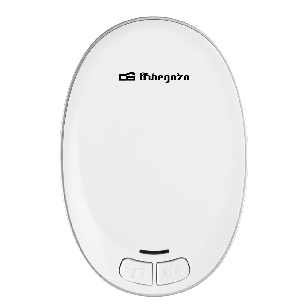 Sonnette sans fil intelligente Orbegozo DOB 3000 - Installation facile sans outils - 36 mélodies et 4 niveaux de volume - Portée de 30 mètres - Voyant d'avertissement LED