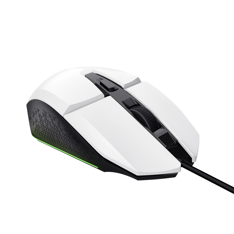 Souris de jeu lumineuse Trust Felox - Vitesse réglable 200-6400 DPI - 3 configurations LED multicolores - 6 boutons programmables