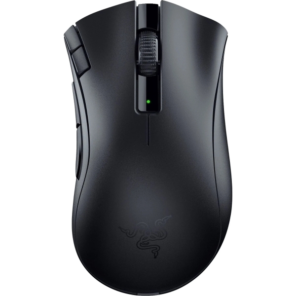 Souris de jeu sans fil Razer DeathAdder V2 x HyperSpeed - 2,4 GHz et Bluetooth - Capteur optique 5G 14 000 dpi - 7 boutons programmables - Couleur noire