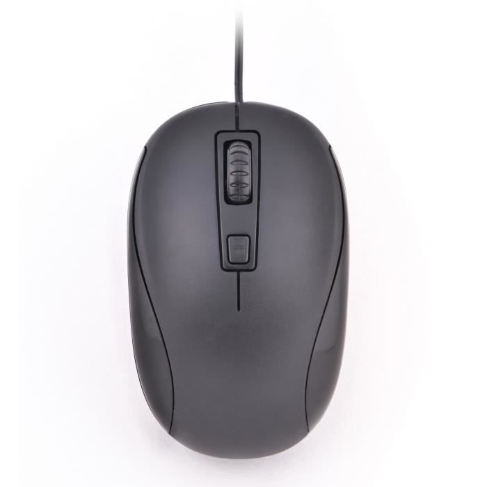 Souris filaire - BLUESTORK - OFFICE 10 - PC /Mac - Noir
