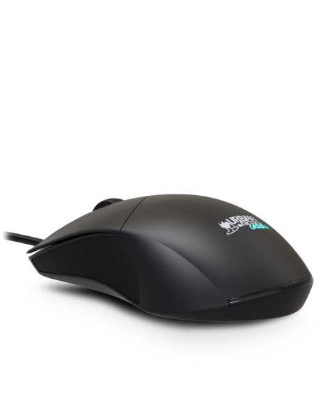 Souris filaire Urban Factory Cyclee - 1200 dpi - Connexion USB-A - Adaptateur USB-C - Utilisation ambidextre - Noir