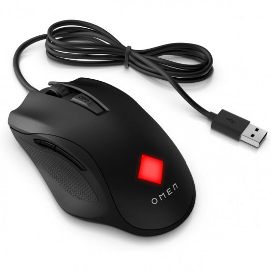 Souris Gaming HP Omen Vector Essential USB 7200dpi - 6 Boutons Programmables - Éclairage LED - Capteur Omen Radar 1 - Vitesse 220ips - Câble Tressé 2m