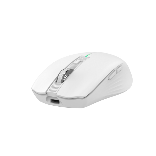 Souris gaming sans fil Coolbox W01 1600 dpi - 6 boutons - Éclairage RGB - Blanc