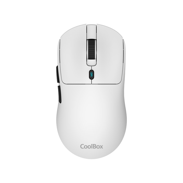 Souris gaming sans fil Coolbox W03 10 000 dpi - 7 boutons - Capteur Pixart 3325 - Blanc