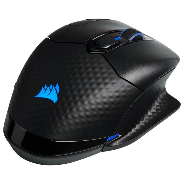 Souris gaming USB sans fil Corsair Dark Core RGB Pro SE 18 000 DPI - 8 boutons programmables - Commutateurs Omron - Connexion sans fil ou USB - Jusqu'à 36 heures d'autonomie - Noir