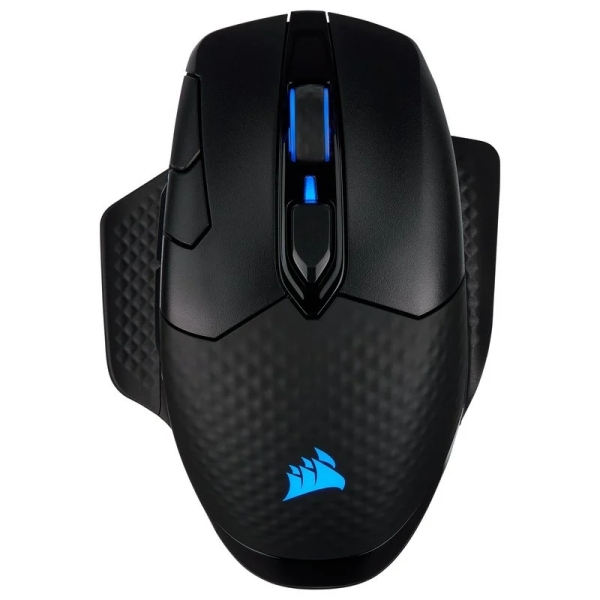 Souris gaming USB sans fil Corsair Dark Core RGB Pro SE 18 000 DPI - 8 boutons programmables - Commutateurs Omron - Connexion sans fil ou USB - Jusqu'à 36 heures d'autonomie - Noir