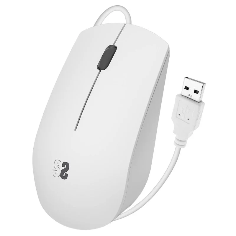 Souris Optique Subblim Business - Tout terrain - Clic silencieux - Ergonomique - Liberté filaire - Simplicité et minimalisme - Coloris Blanc