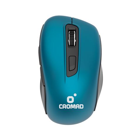 Souris sans fil Cromad - Portée jusqu'à 10 mètres - Comprend un mini récepteur USB - Autonomie maximale de la batterie, jusqu'à 12 mois - 3 boutons accessibles - Design confortable - Précision maximale - Toucher doux - Disponible en différentes coul