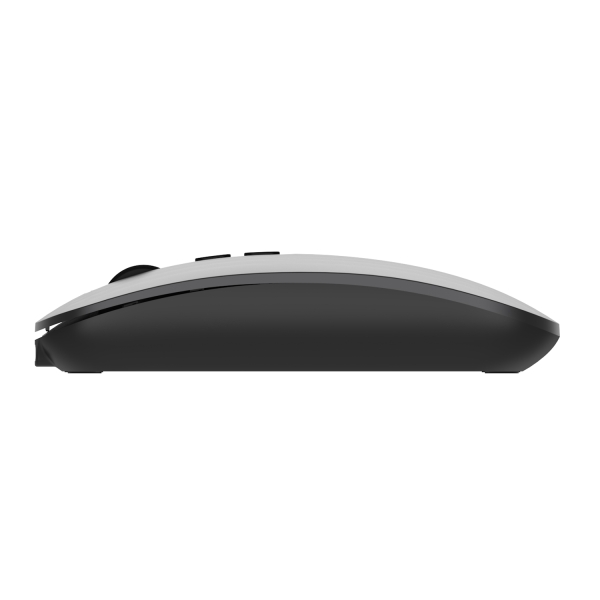 Souris sans fil Ewent - Connectivité multi-appareils - Activation de l'assistant IA - Rechargeable - 6 boutons - Batterie 500 mAh - Noir