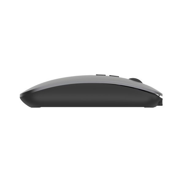 Souris sans fil Ewent - Connectivité multi-appareils - Activation de l'assistant IA - Rechargeable - 6 boutons - Batterie 500 mAh - Noir