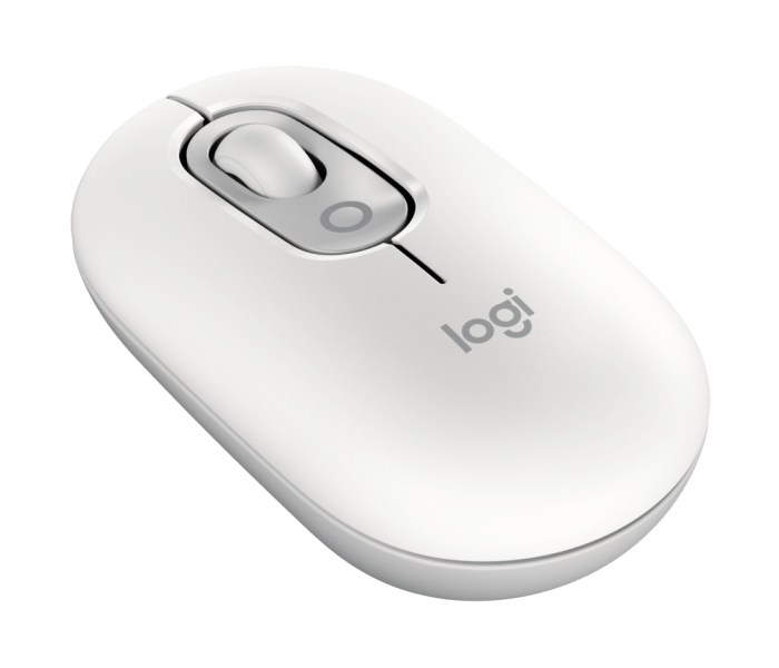 Souris sans fil Logitech POP 1000 dpi - 4 boutons - Multi-appareils - Blanc cassé