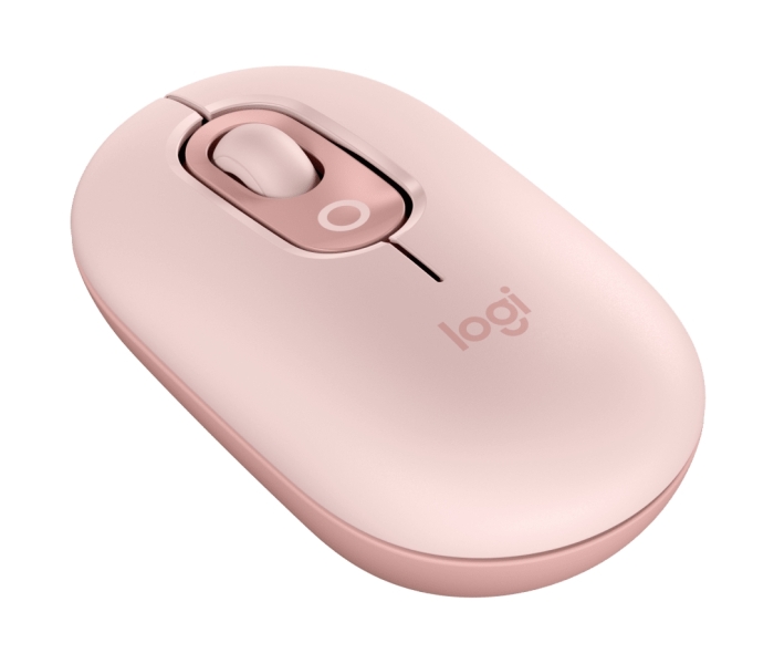 Souris sans fil Logitech POP 1000 dpi - 4 boutons - Multi-appareils - Rose