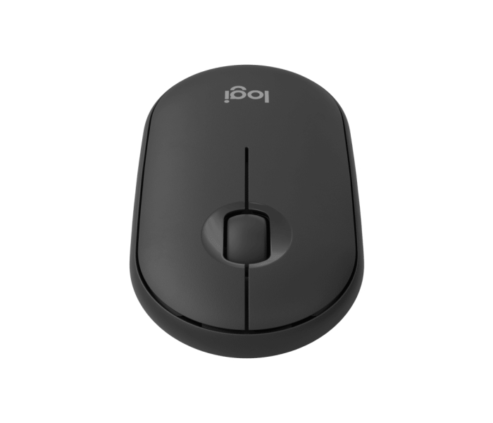 Souris sans fil USB Logitech Pebble Mouse 2 M350s 1000 dpi - Multi-appareils - Utilisation ambidextre - Couleur graphite