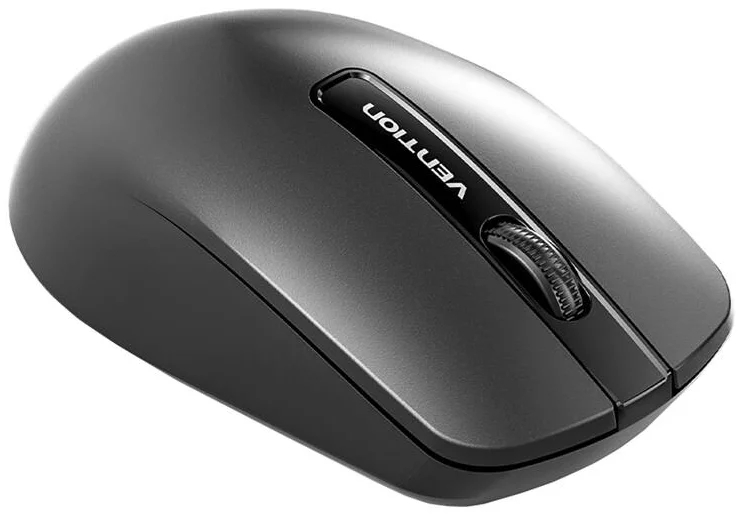 Souris sans fil Vention KTBB0 USB 2,4 GHz 1200 dpi - 3 boutons - Utilisation ambidextre - Noir