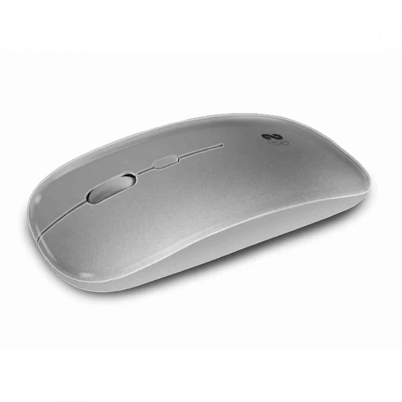 Souris Subblim Dual Flat - Double connexion - Silent Click - Batterie rechargeable - Molette en silicone - Précision 1600 DPI - Couleur Gris