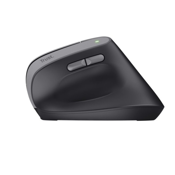 Souris USB sans fil Trust - Technologie Silent Click - 6 boutons - Rechargeable par USB-C - Noir