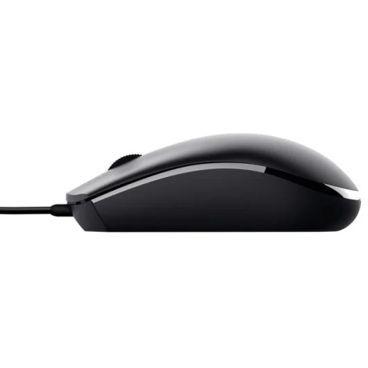 Souris USB Trust TM101 Eco 1200dpi - Fabriquée avec 50% de plastiques recyclés - 3 Boutons - Utilisation ambidextre - Câble 1,60 m - Couleur Noir