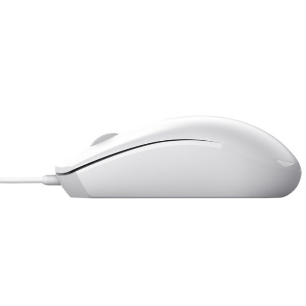 Souris USB Trust TM101 Eco 1200dpi - Fabriquée avec 50% de plastiques recyclés - 3 Boutons - Utilisation ambidextre - Câble 1,60 m - Couleur Blanc