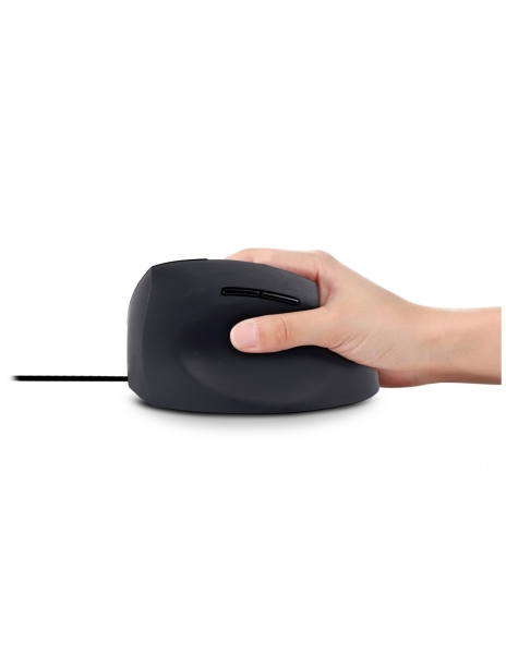Souris verticale ergonomique filaire Urban Factory Ergo Next - 1200-3600 dpi - 6 boutons - Pour droitier - Noir