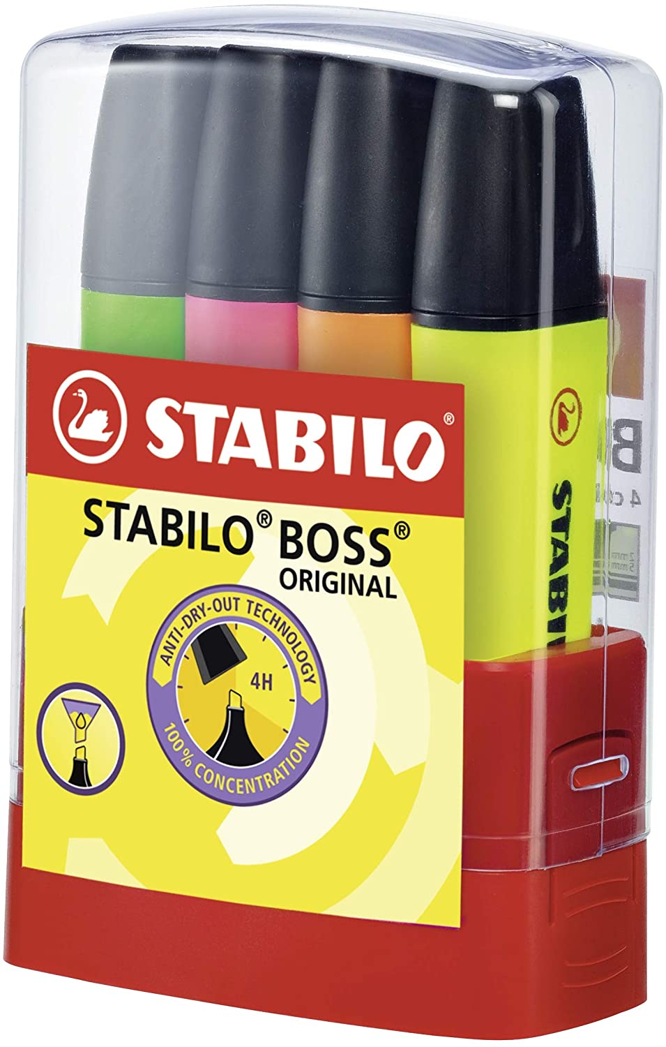 Stabilo Boss 70 Parade Pack de 4 Marqueurs Fluo