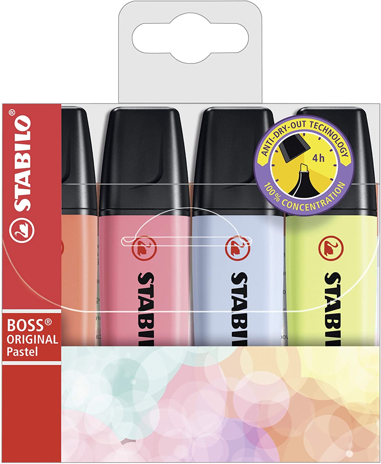 Stabilo Boss 70 Pack de 4 Marqueurs Fluo