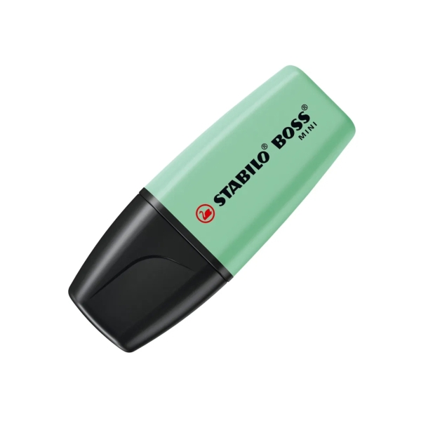 Stabilo Boss Mini Pastel Pack de 5 Marqueurs Fluorescents - Traits entre 2 et 5 mm - Encre à base d'eau - Anti-séchage - Vert, Rose, Bleu, Orange et Jaune