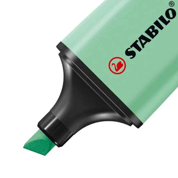 Stabilo Boss Mini Pastel Pack de 6 Marqueurs Fluorescents - Traits compris entre 2 et 5 mm - Encre à base d'eau - Anti-séchage - Vert, Rose, Bleu, Violet, Orange et Jaune